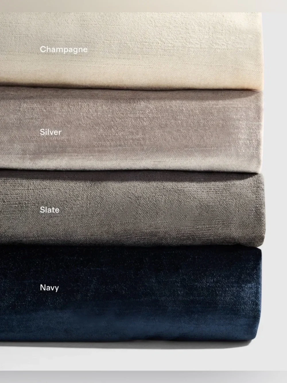 Quince Luster Velvet Blackout Curtain Panel 48x84 Slate Gray (Single)